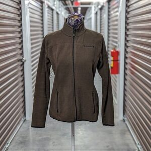 Timberland Size Medium Dark Green Full Zip Fleece Jacket